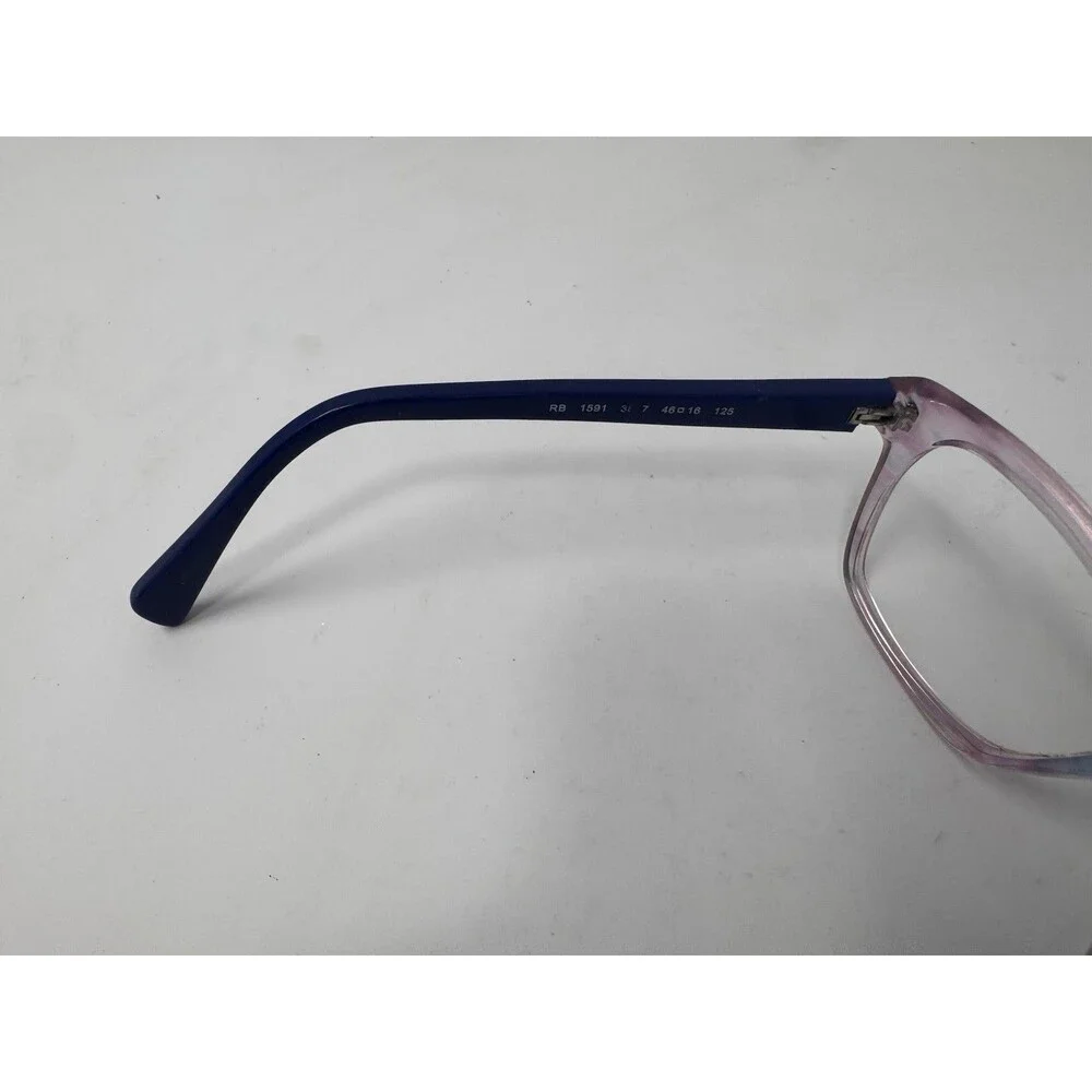Ray-Ban RB1591 Junior Eyeglass Frames Only 46-16-125 Clear Blue 3807 Authentic